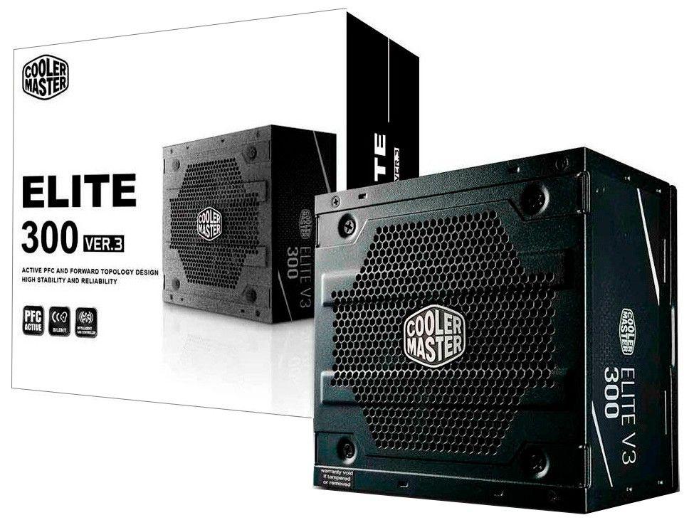 Fonte para PC 300W ATX Cooler Master ELITE V3 300 - com Cabo
