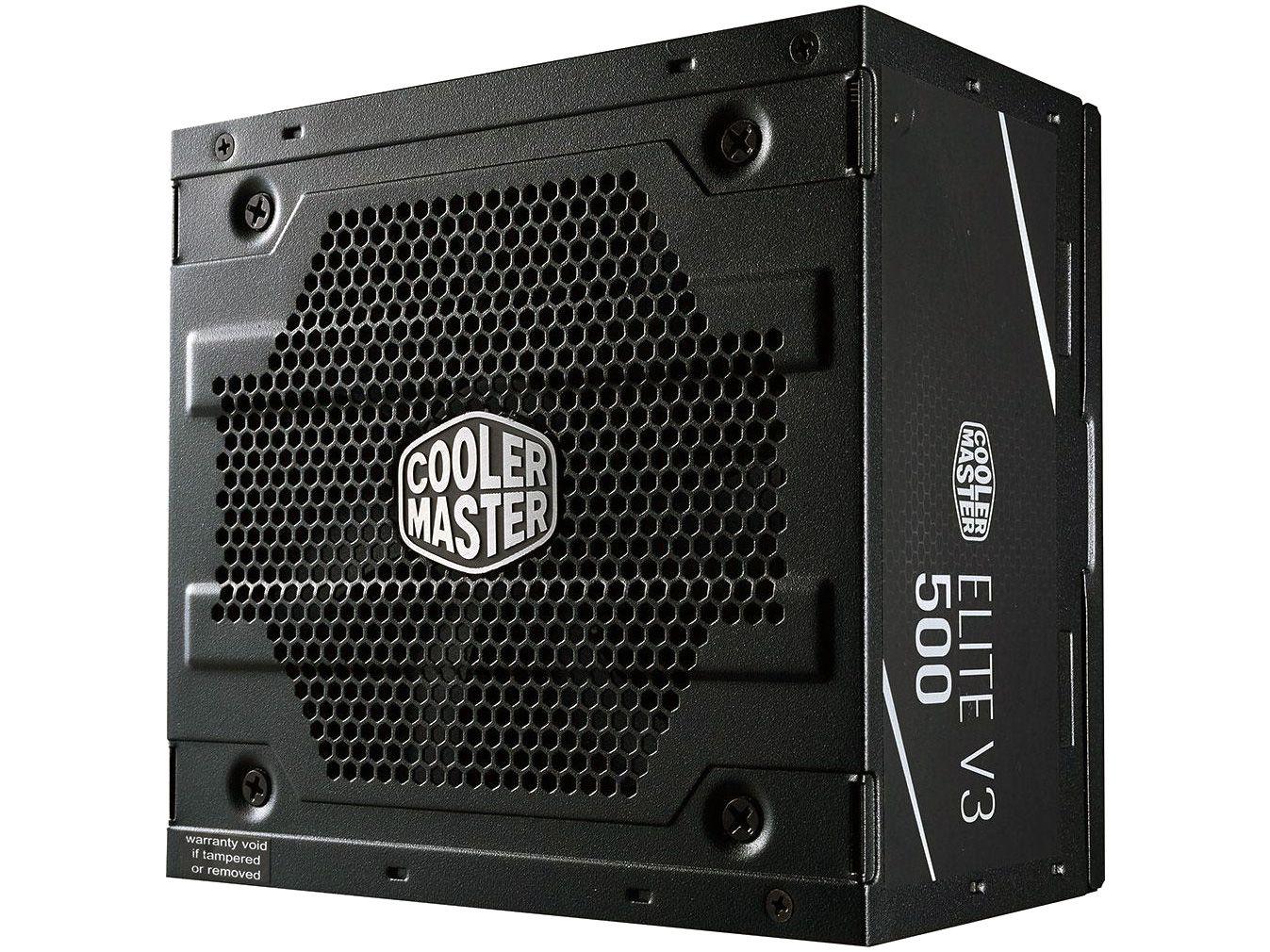 Fonte para PC 500W ATX Cooler Master ELITE V3 500 - com Cabo