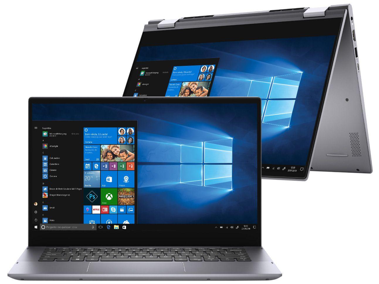 Notebook 2 em 1 Dell Inspiron 14 5000 5406-A20S - Intel Core i5 8GB 256GB SSD 14" Touch Windows