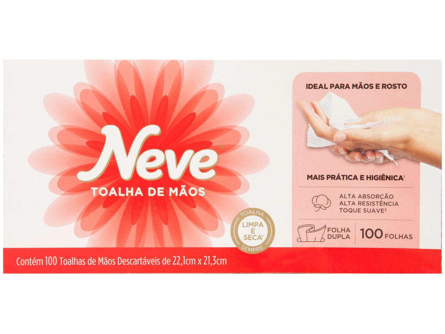 Lenço de Papel Neve Toque de Seda Folha Dupla - 100 Folhas