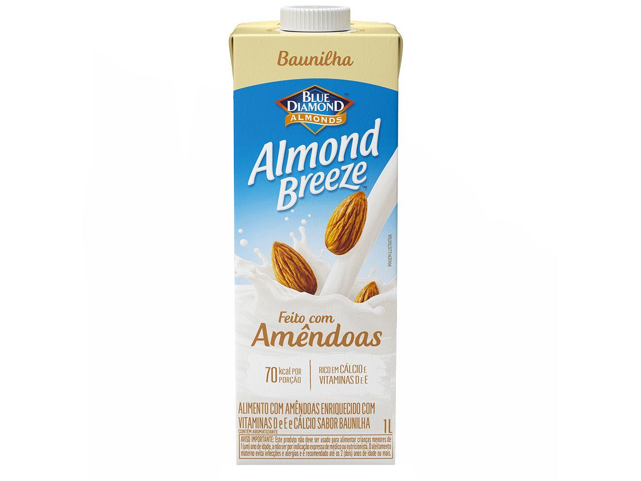 Bebida Vegetal de Amêndoas Almond Breeze - Baunilha 1L