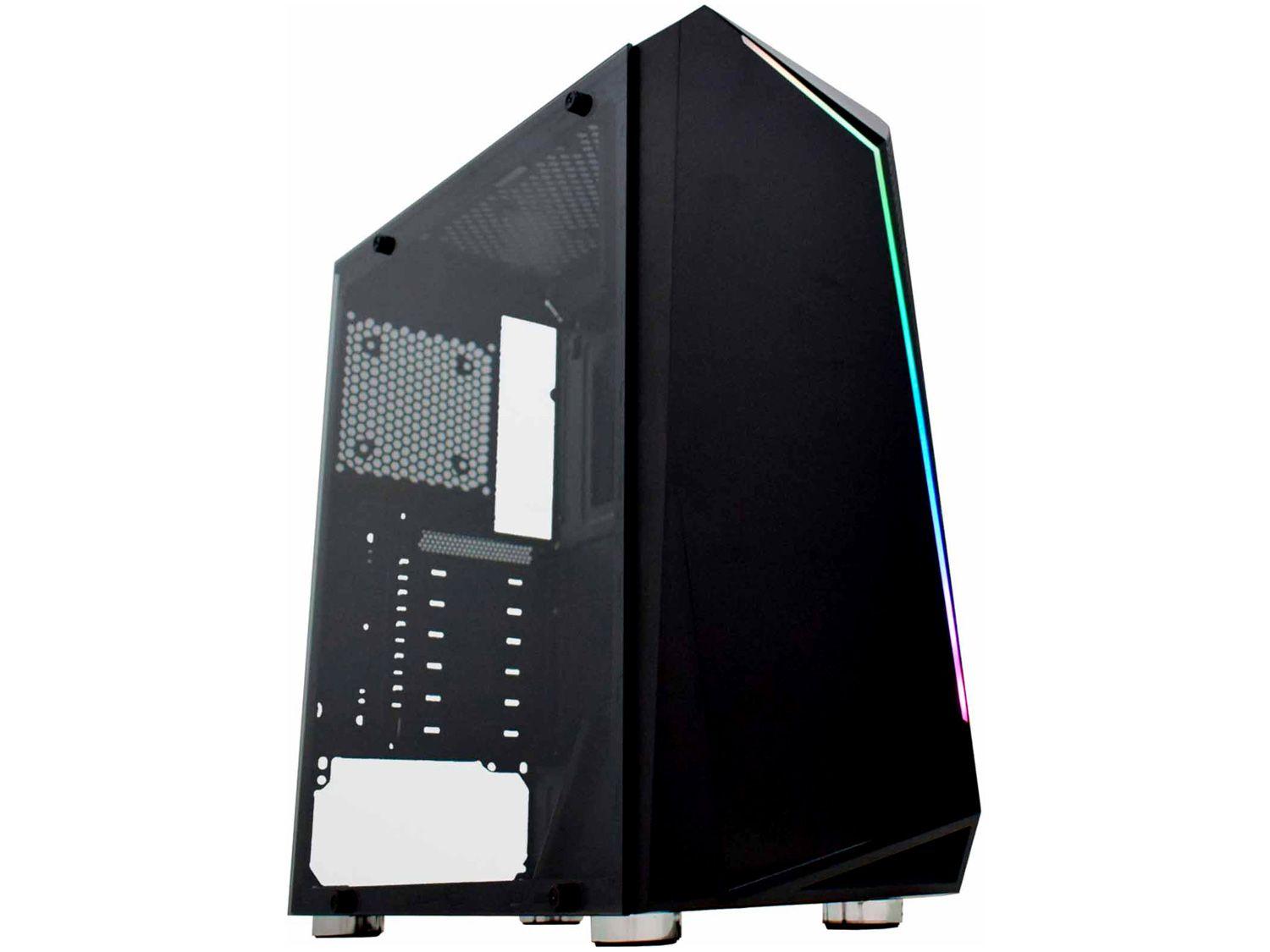 Gabinete Gamer K-Mex Hawk IV CG-35KR RGB Preto