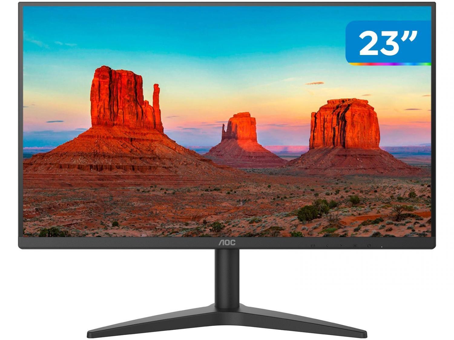 Monitor para PC AOC Série B1 24B1XHM 23,8" - LED Widescreen Full HD HDMI VGA