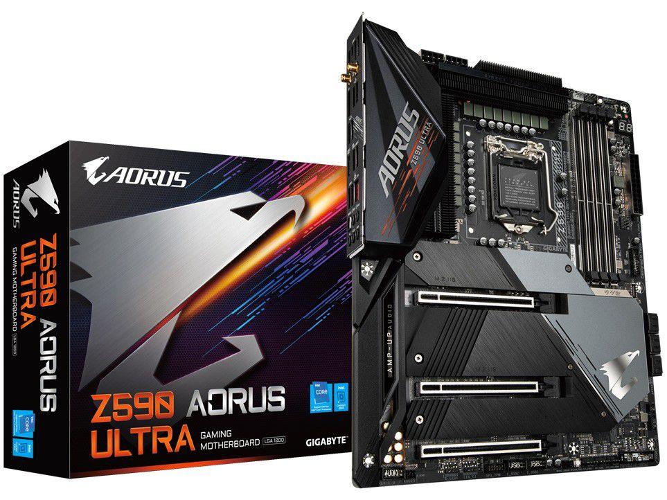 Placa Mãe Gigabyte Z590 Aorus Ultra Intel - LGA 1200 DDR4 ATX
