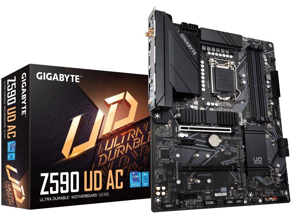 Placa Mãe Gigabyte Z590 UD AC Intel - LGA 1200 DDR4 ATX