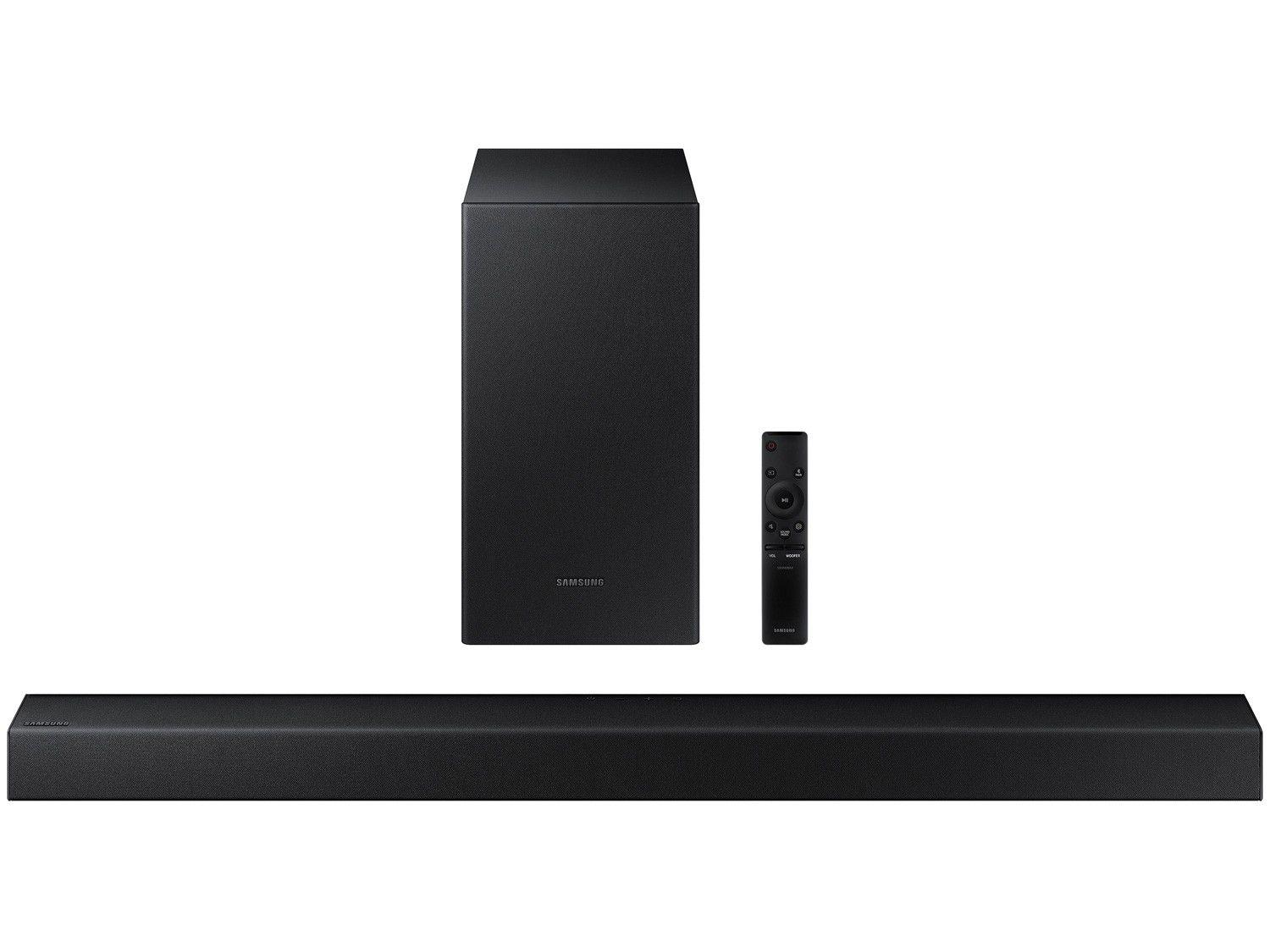 Soundbar Samsung HW-T450/ZD com Subwoofer - Bluetooth 200W 2.1 Canais USB