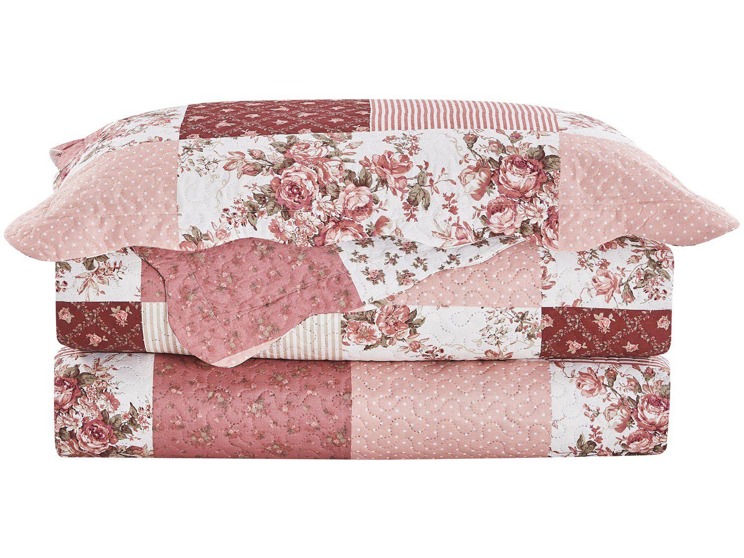 Colcha Queen Camesa 100% Poliéster 150 Fios - Evolution Patchwork Clusa 3 Peças