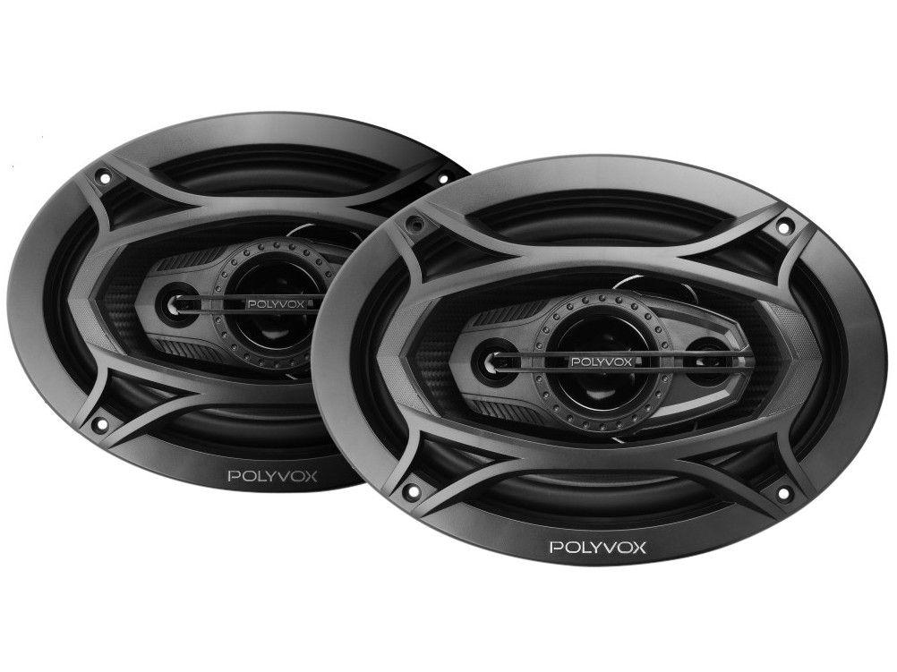 Alto-falante Polyvox 6x9" Triaxial AQX6955 - 100W 2 Peças
