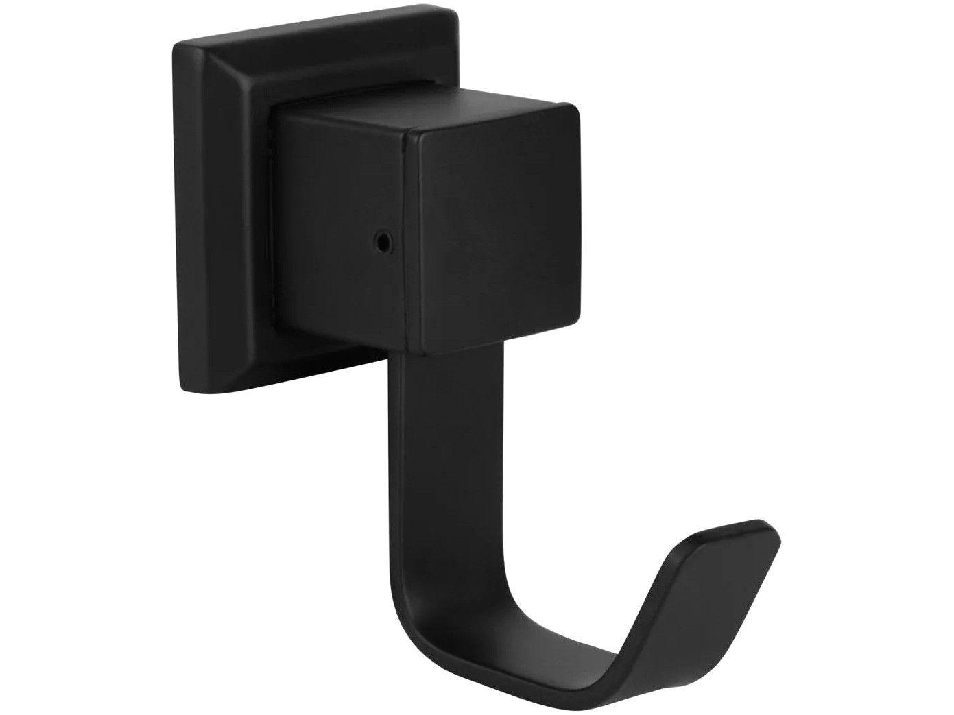 Cabide para Banheiro Inox Preto Fosco Black - BL6060 Ducon Metais