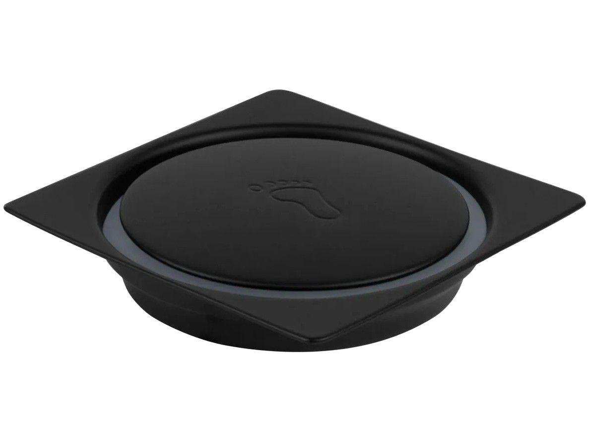 Ralo Click Quadrado Inox 10x10cm Ducon Metais - Black BL6180 Preto Fosco