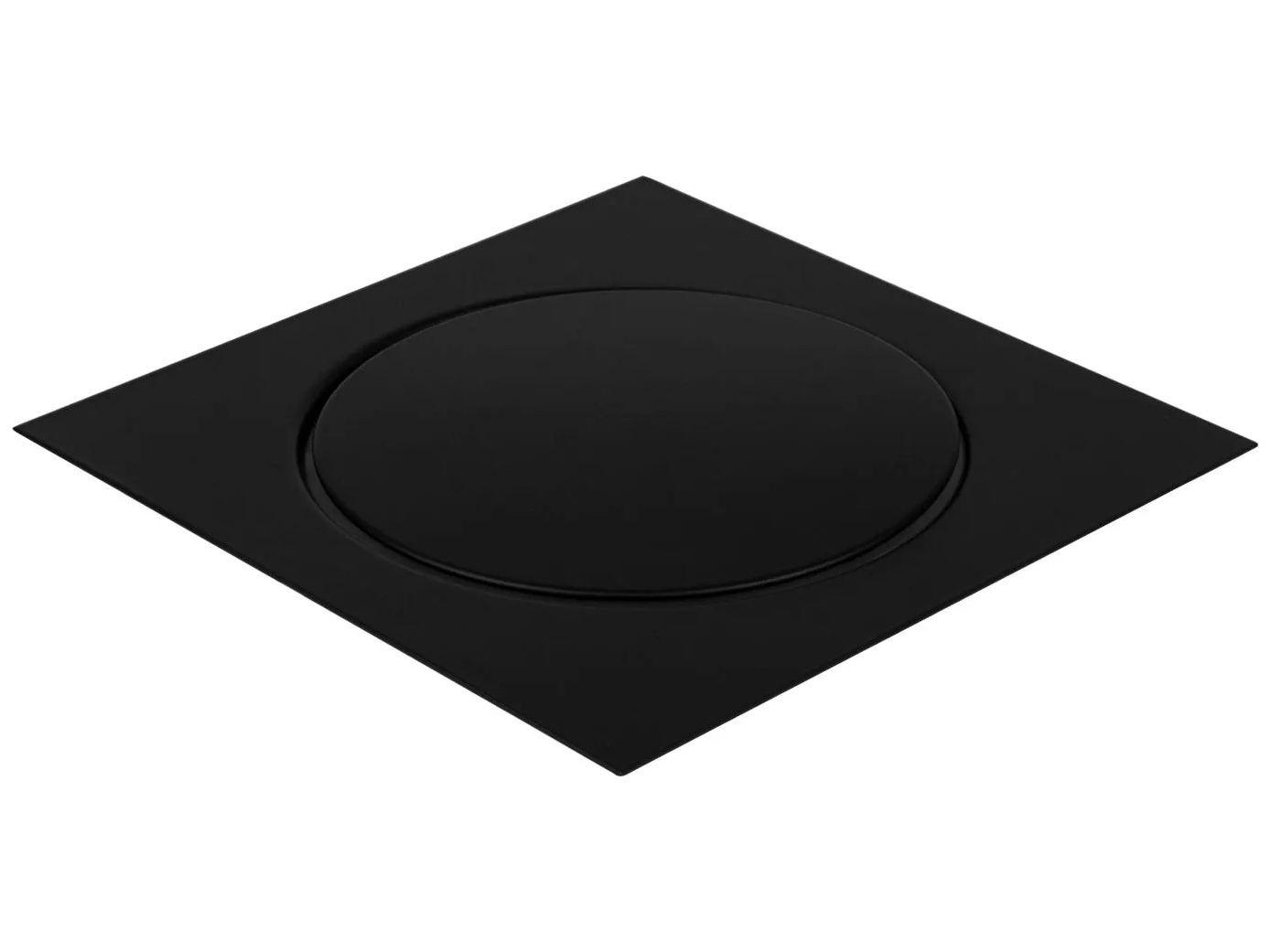 Ralo Click Quadrado Inox 15x15cm Ducon Metais - Black BL6190 Preto Fosco