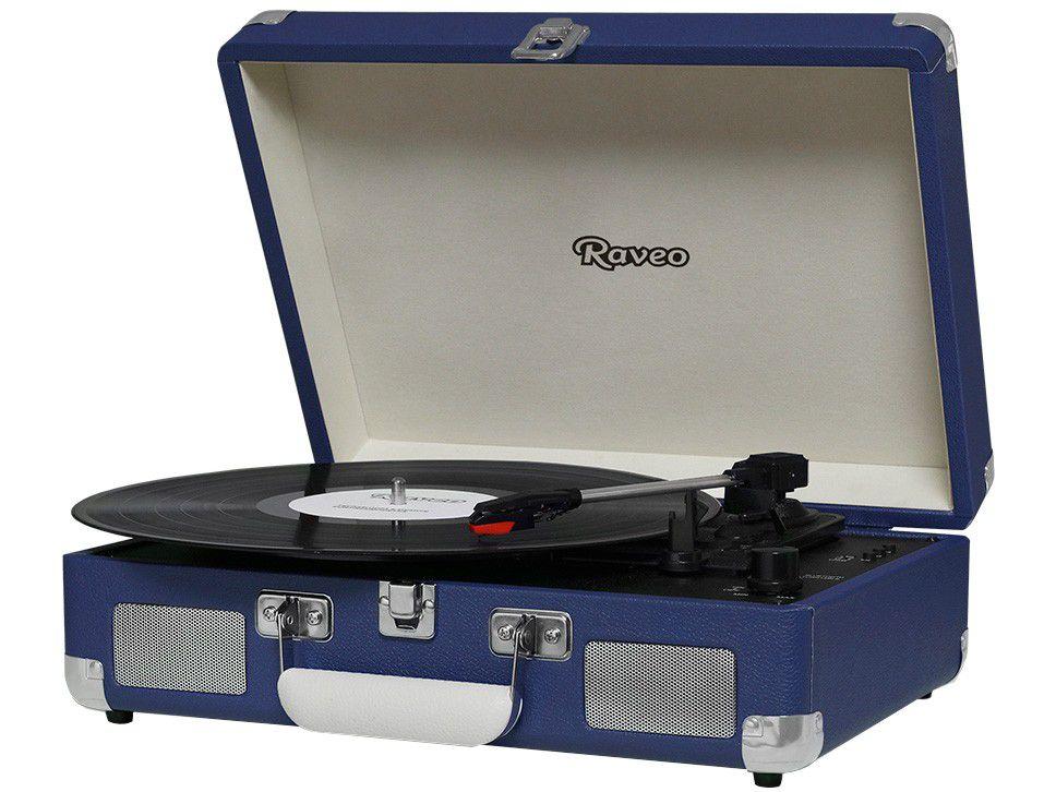Vitrola Raveo Sonetto Chrome Navy Bluetooth USB