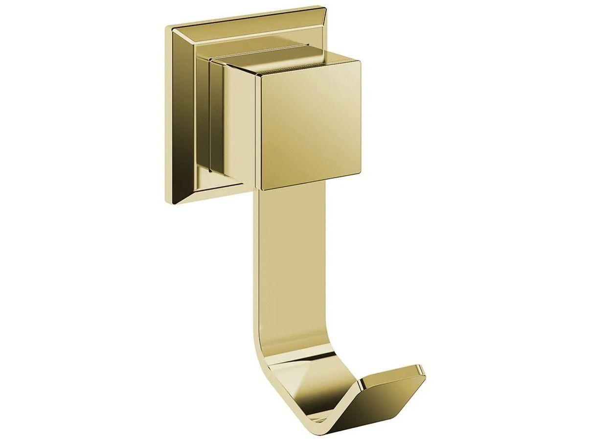 Cabide para Banheiro Inox Dourado Gold GO5060 - Ducon Metais