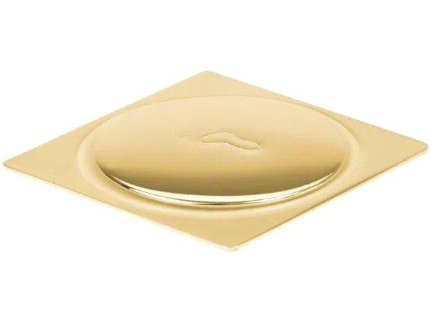 Ralo Click Quadrado Inox 10x10cm Ducon Metais - Gold GO5180 Dourado