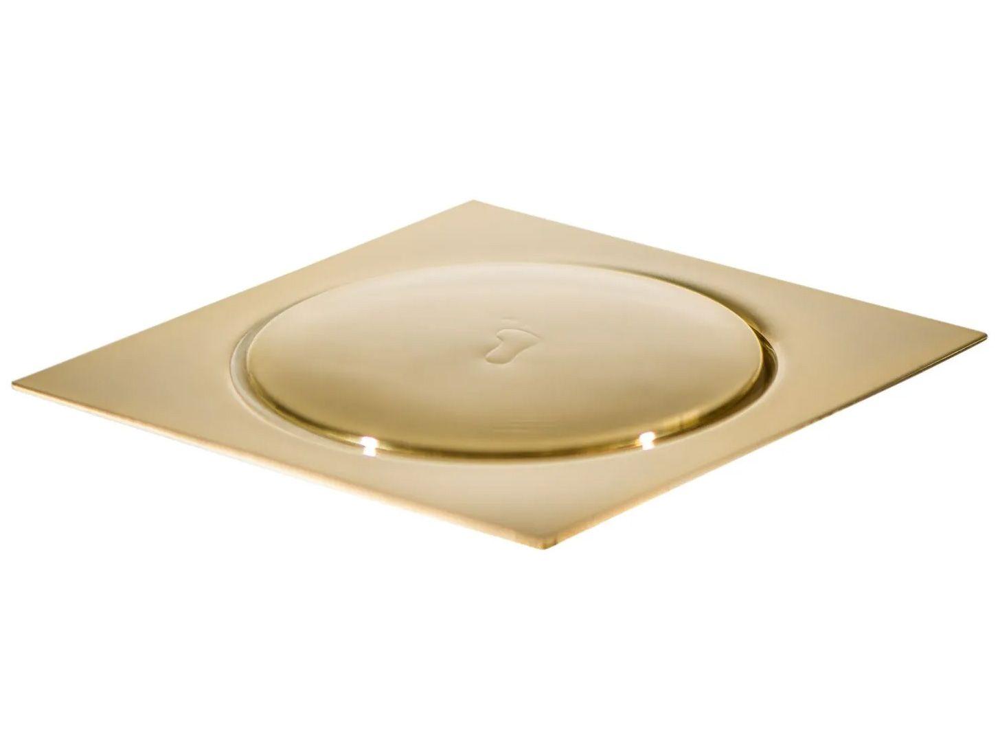Ralo Click Quadrado Inox 15x15cm Ducon Metais - Gold GO5190 Dourado
