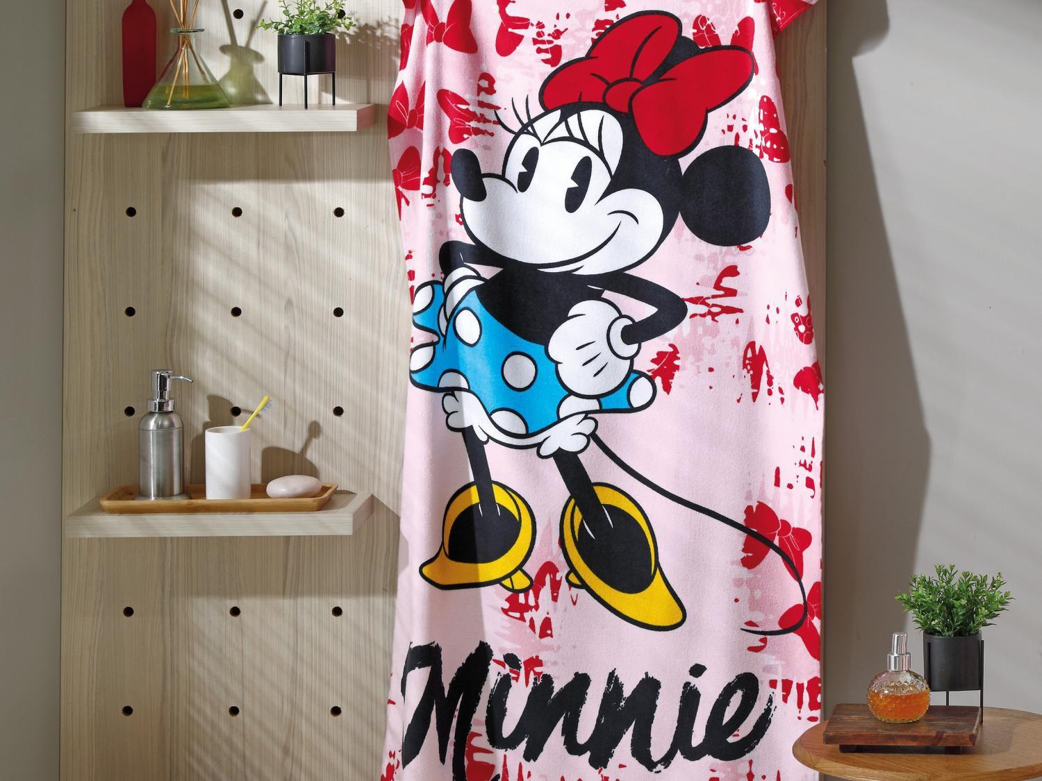 Toalha de Praia Döhler 100% Algodão Minnie