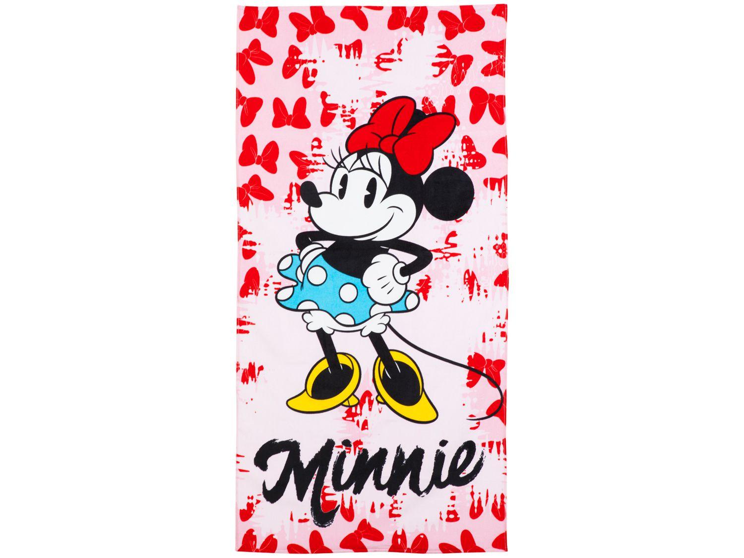 Toalha de Praia Döhler 100% Algodão Minnie