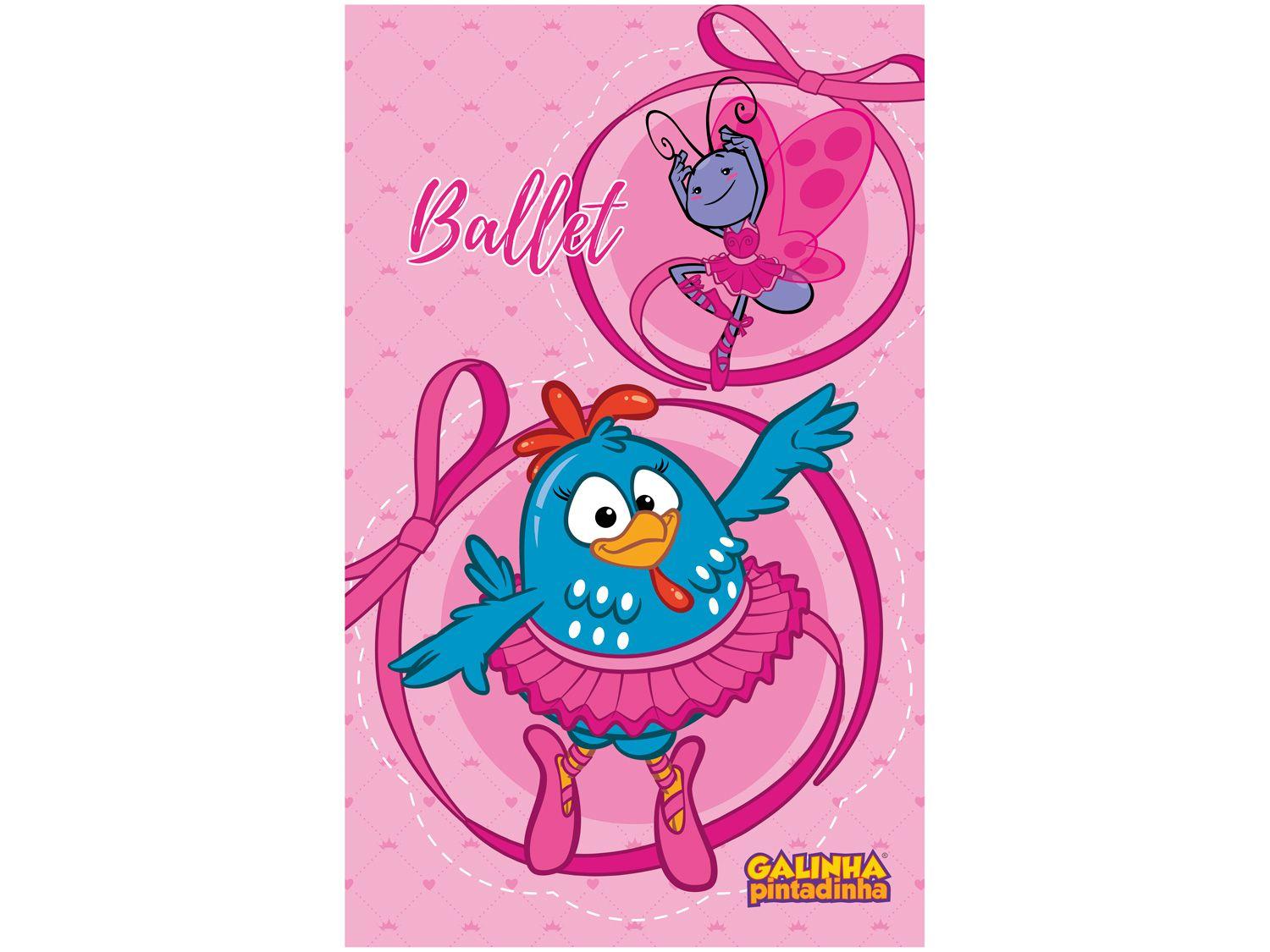 Toalha de Banho para Bebê Döhler 100% Algodão - Galinha Pintadinha