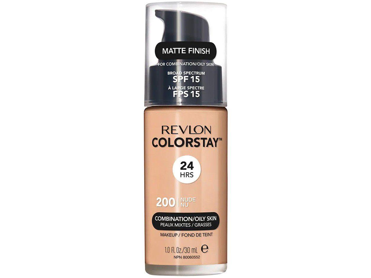 Colorstay Pump Combination/Oily Skin Revlon - Base Líquida 200 Nude
