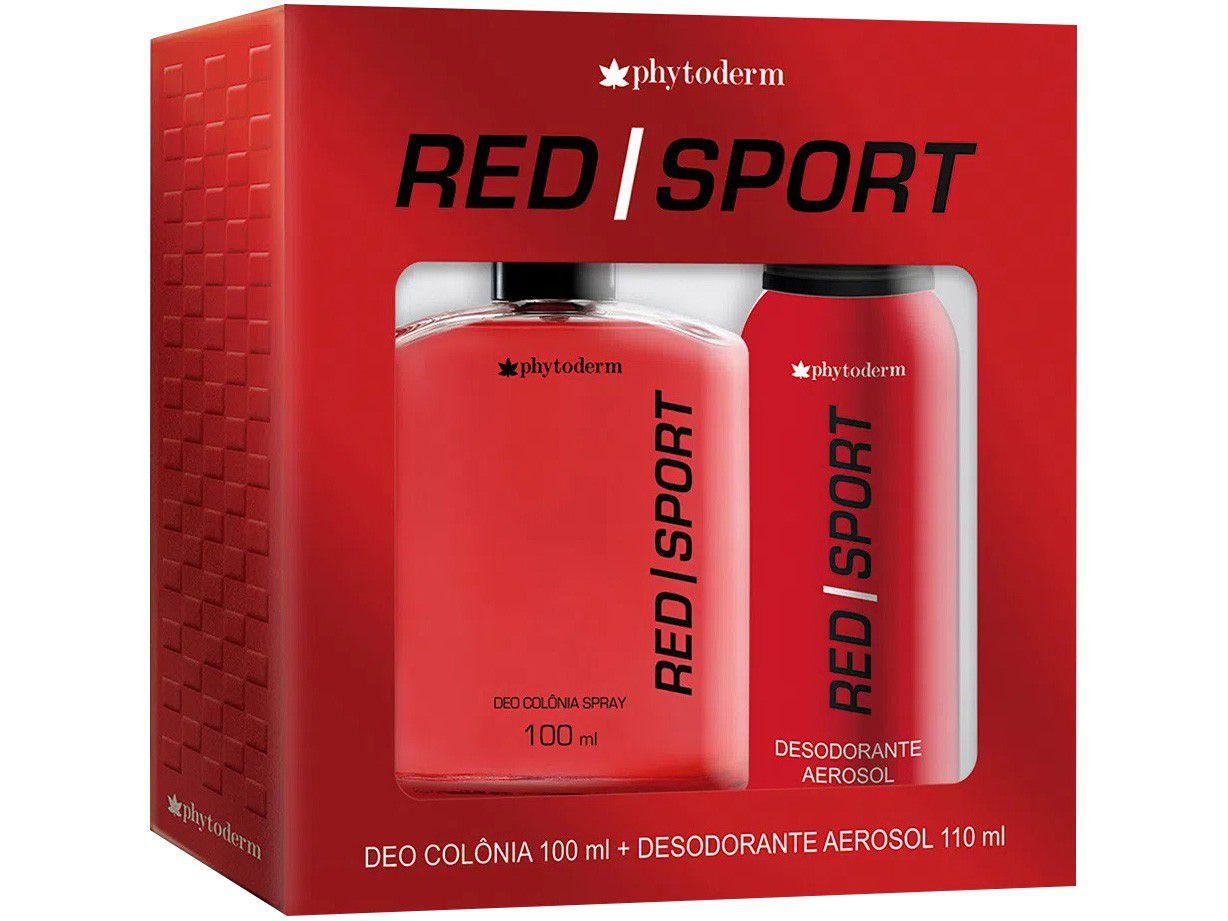 Phytoderm Red Sport Kit - Perfume Masculino + Desodorante Aerosol