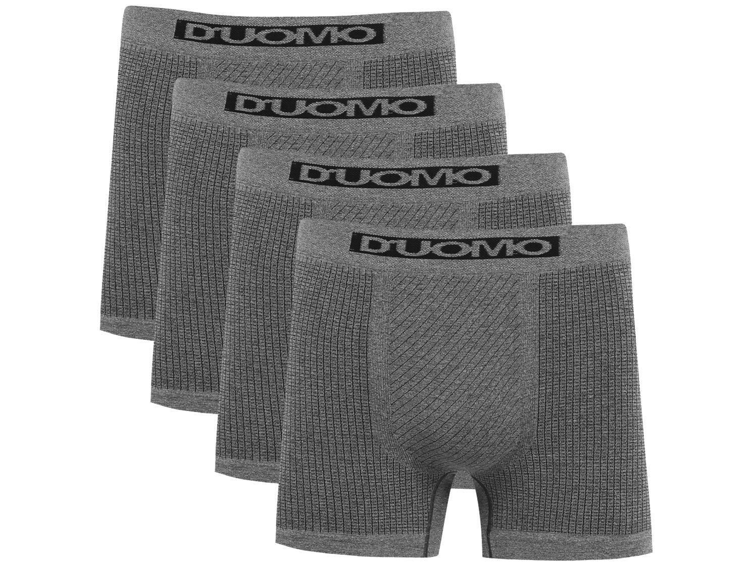 Kit 4 Boxer Duomo Microfibra sem Costura
