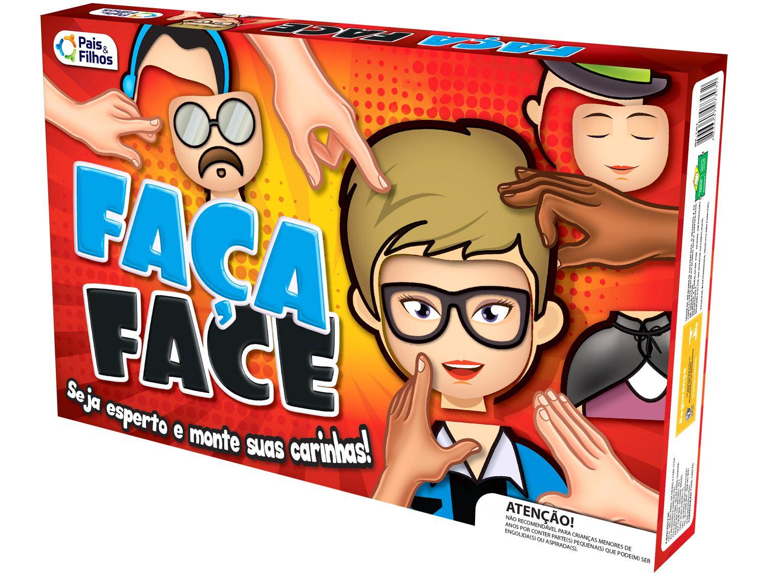 Jogo Faça Face Tabuleiro Pais e Filhos
