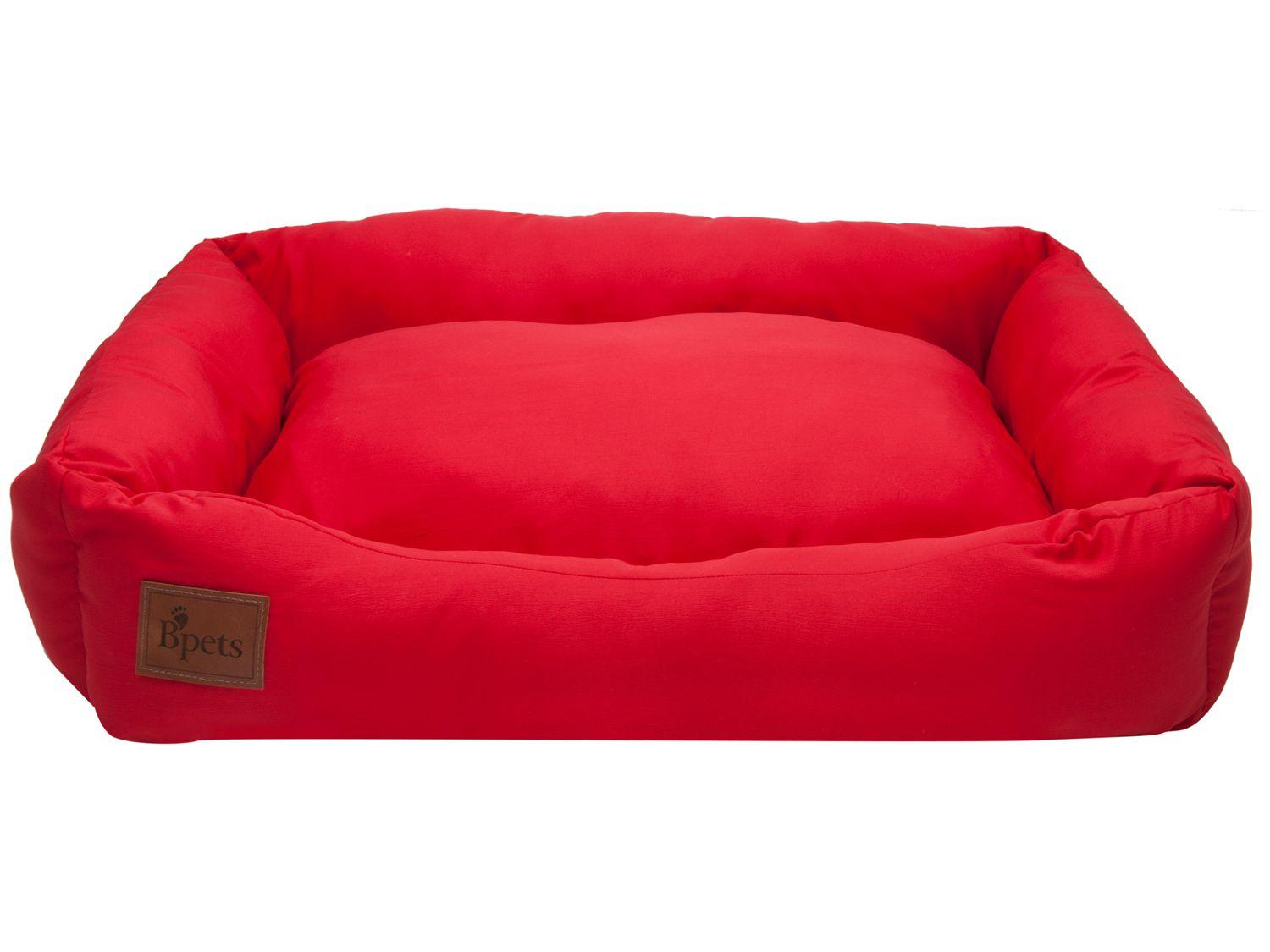 Cama para Cachorro e Gato G Bpets Retangular - Vermelha