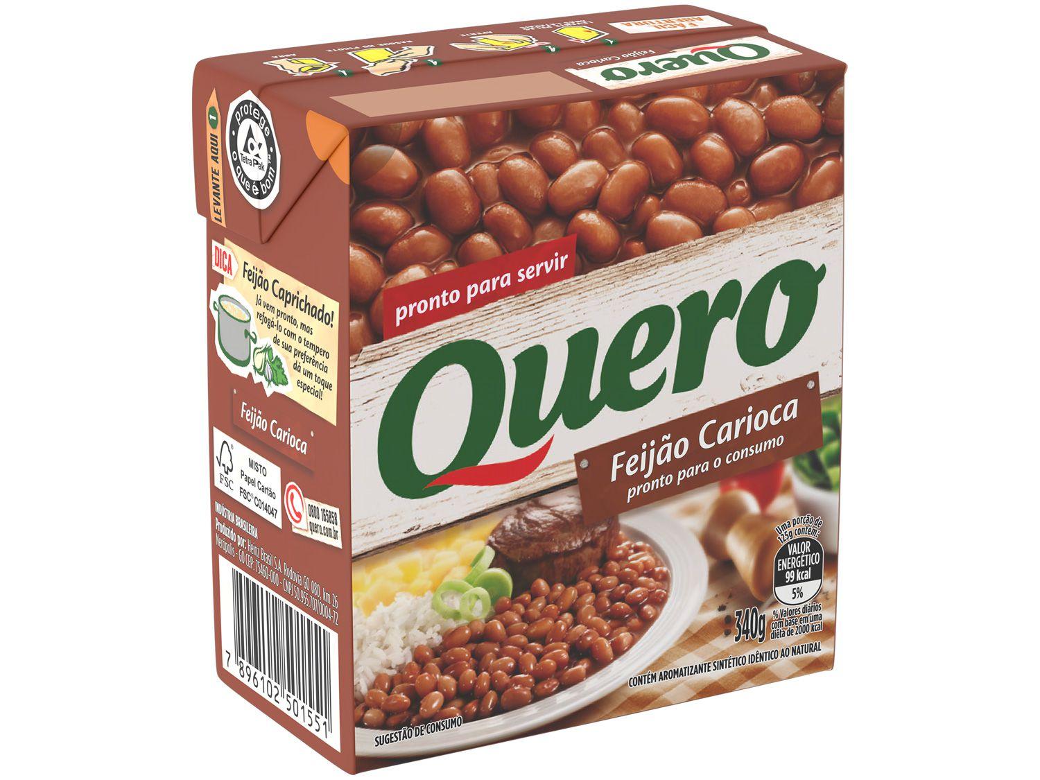Feijão Carioca Pronto Quero 340g