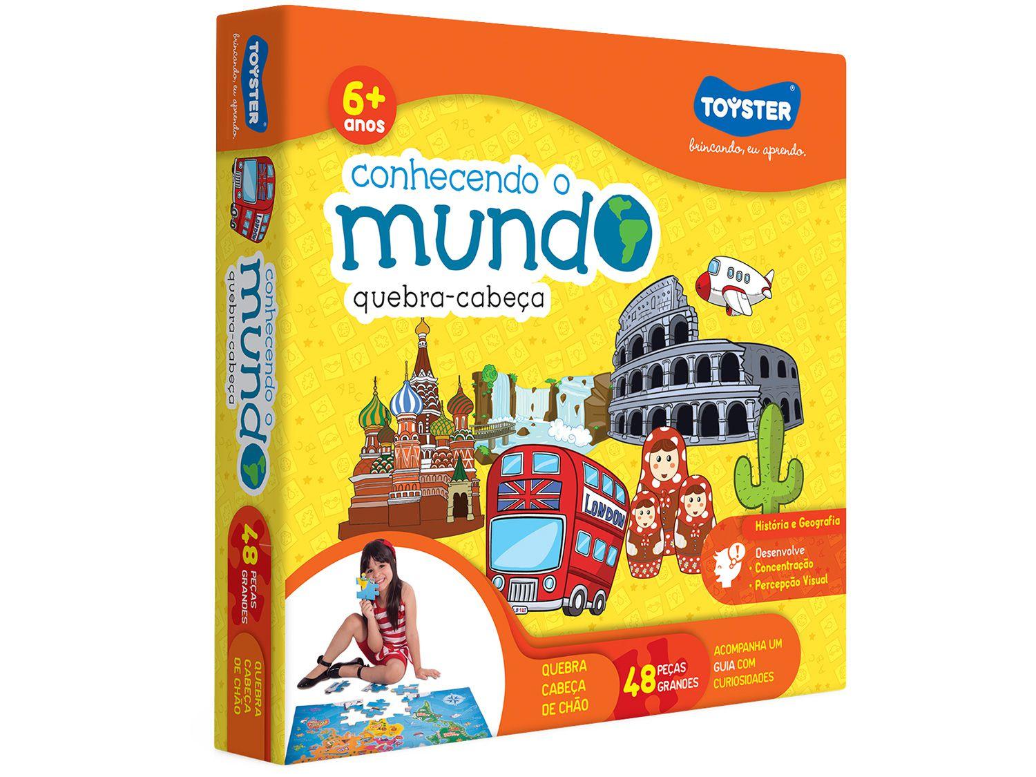 Quebra-cabeça 48 Peças Mundo Grandão Toyster