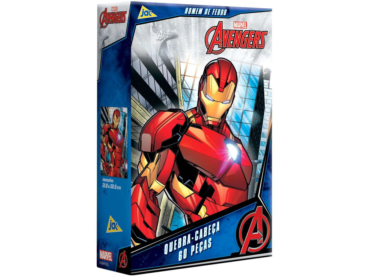 Quebra-cabeça 60 Peças Vingadores - Homem de Ferro Jak