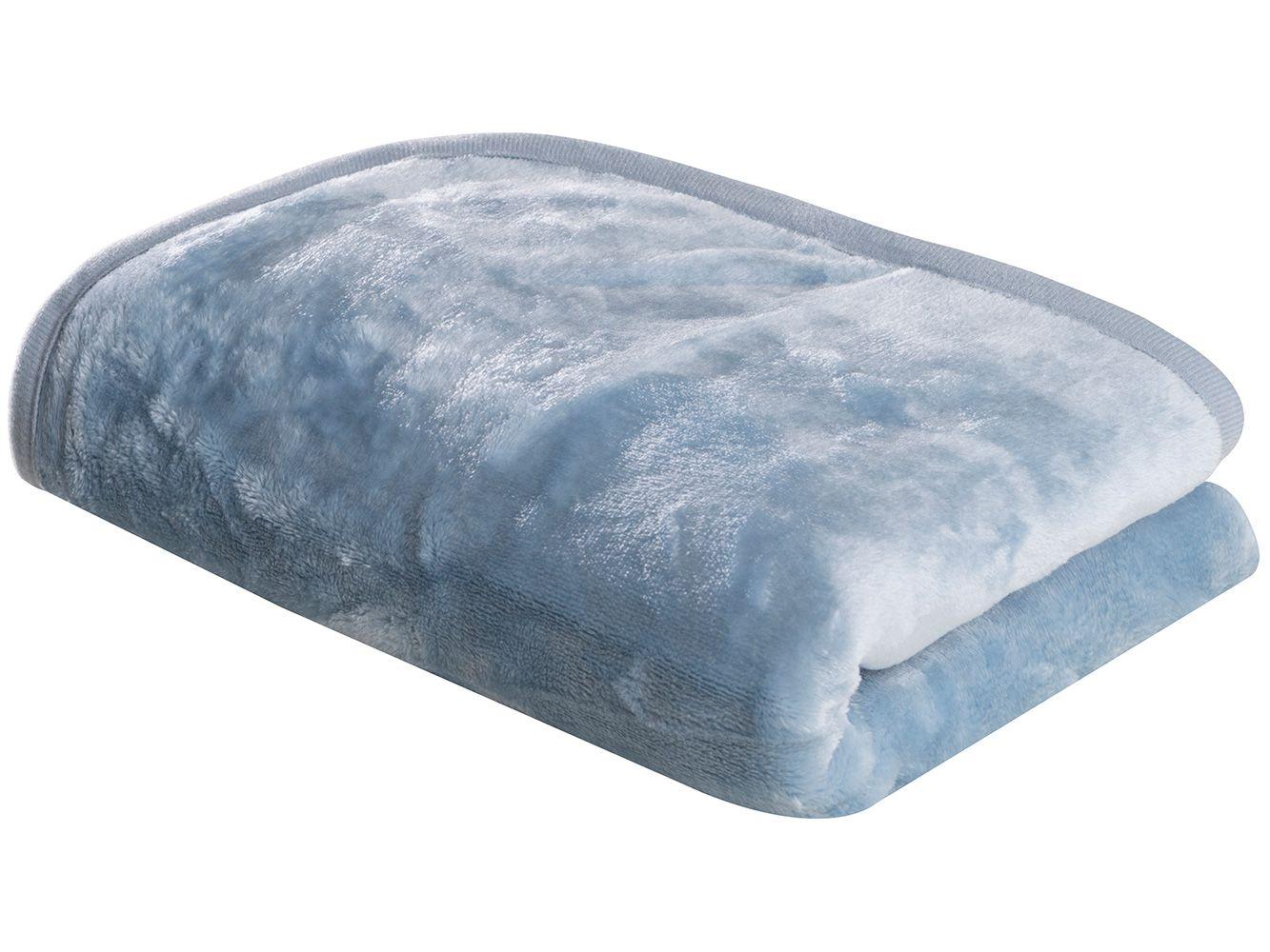 Cobertor para Bebê Sultan 100% Poliéster - Happy Day Flannel Azul