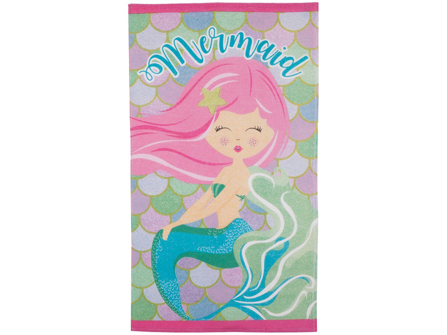 Toalha de Banho Infantil Teka 100% Algodão - Candy Menina sereia