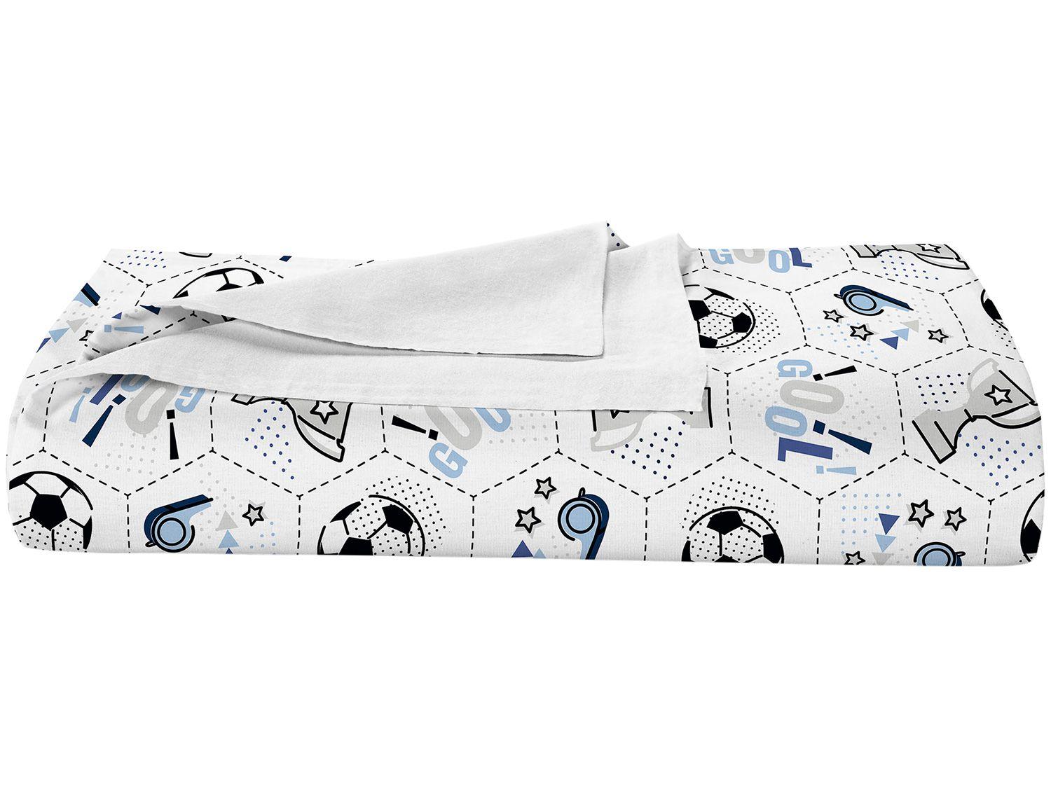 Colcha Infantil Solteiro Teka 100% Algodão - 90 Fios Kids Branco