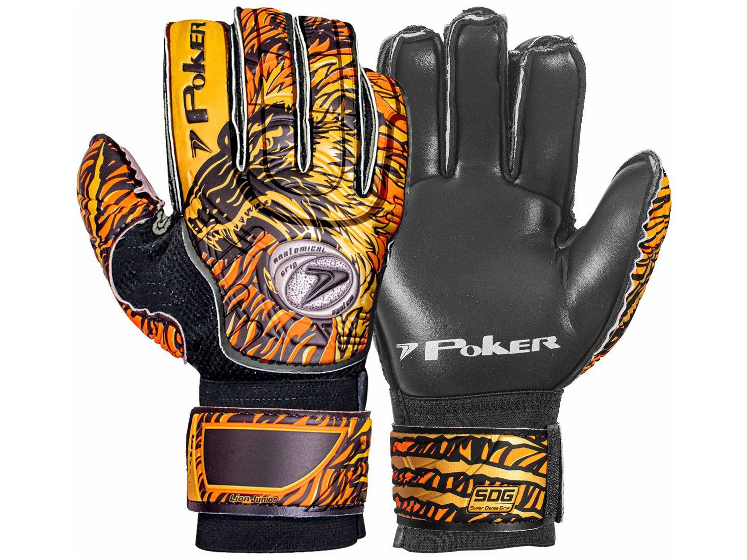 Luva de Goleiro Infantil Poker Lion Júnior Campo