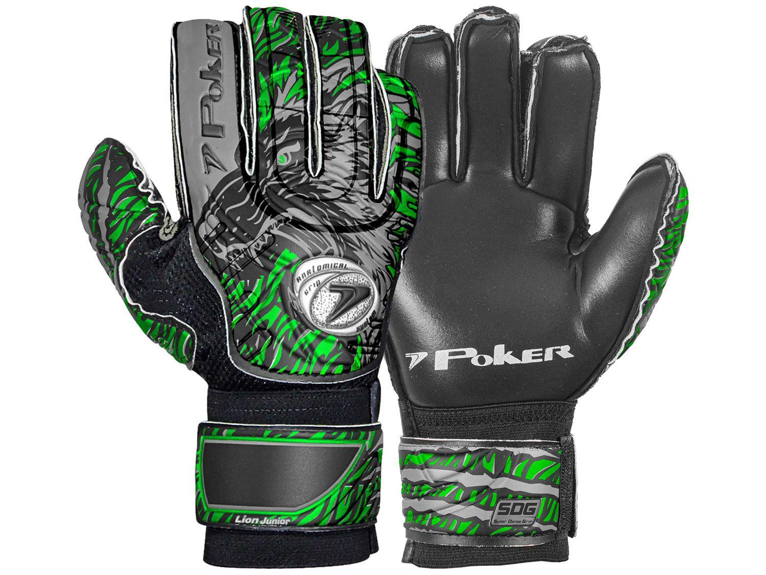 Luva de Goleiro Infantil Poker Lion Júnior Campo