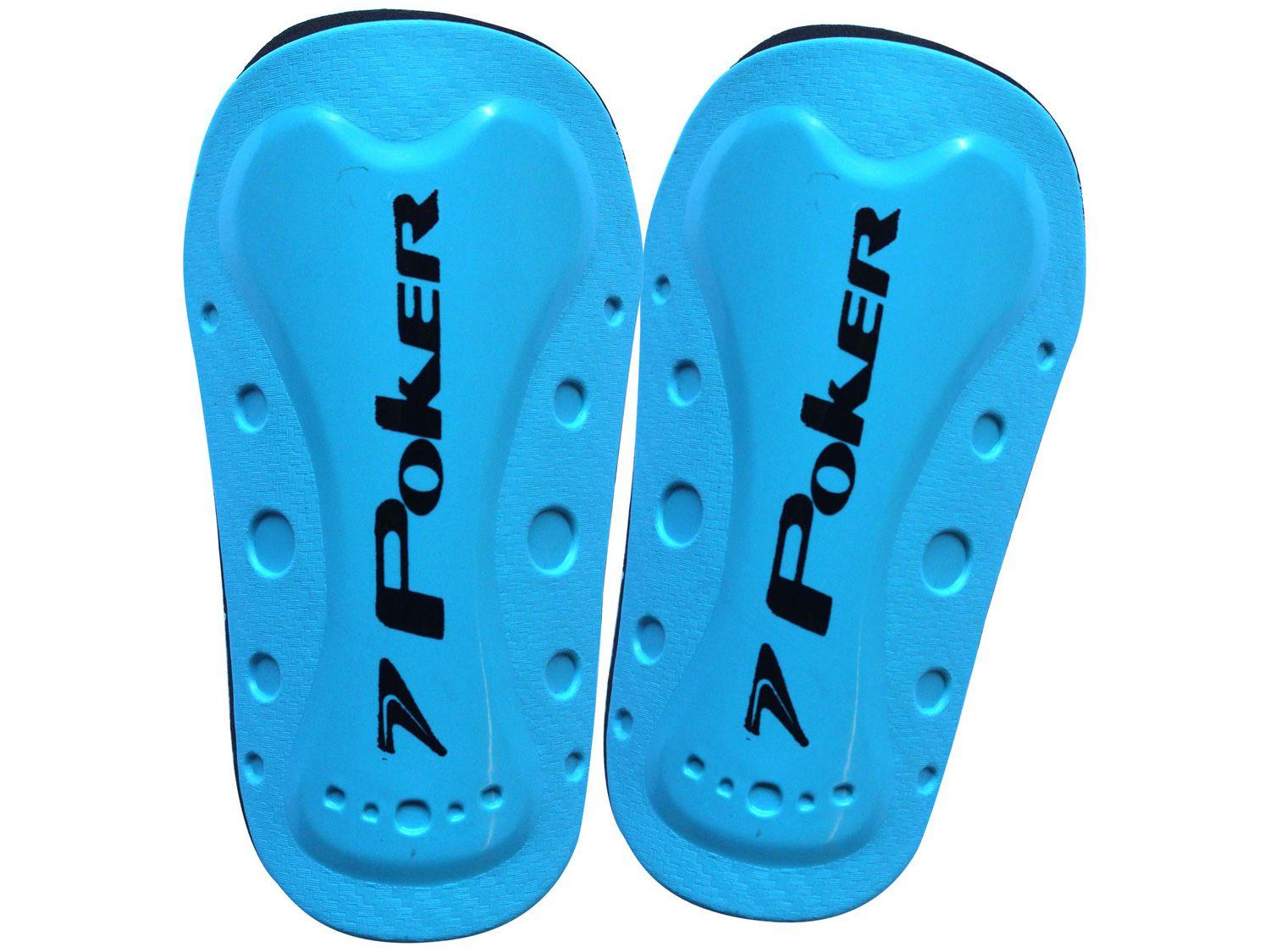 Caneleira Futebol Poker Mini Power 06515CELU - Celeste