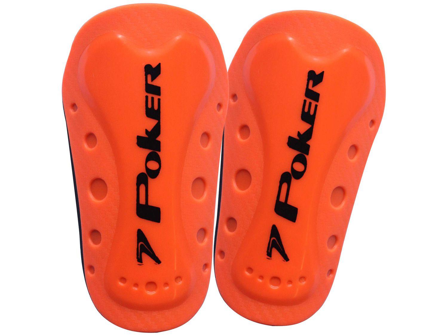Caneleira Futebol Poker Mini Power 06515LARU - Laranja