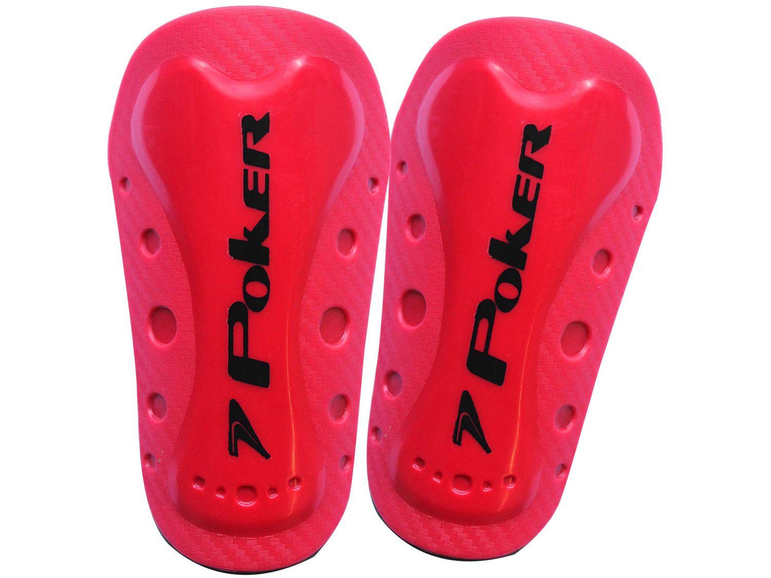 Caneleira Futebol Poker Mini Power 06515VMU - Vermelha
