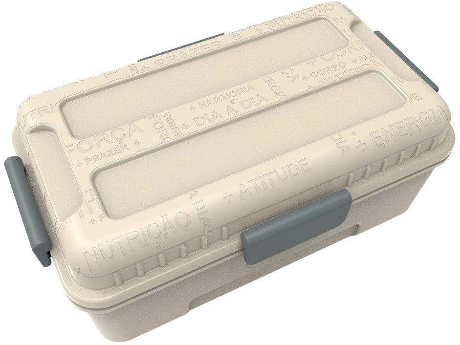Marmita Térmica com Divisórias Prottector - Fitness Marfim