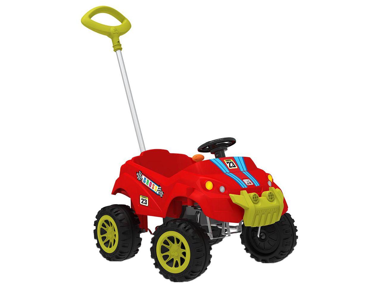 Carrinho de Passeio Infantil Baby Cross - com Pedal com Empurrador Bandeirante