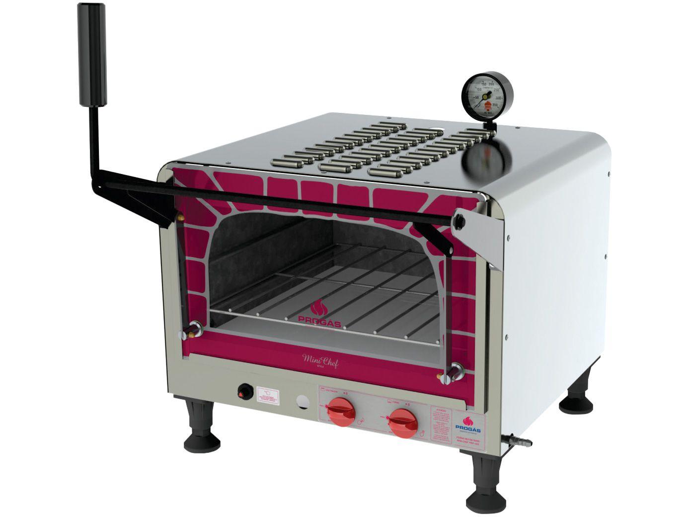 Foto 1 - Forno Industrial a Gás GLP Progás 40L - Mini Chef PRP-400G Style