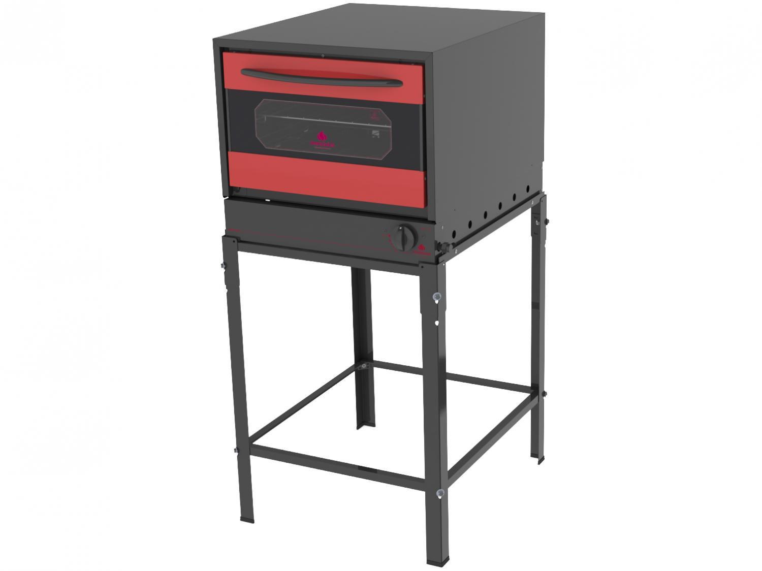 Forno Industrial a Gás GLP Progás com Cavalete - 110L Gourmet Color FGE-110