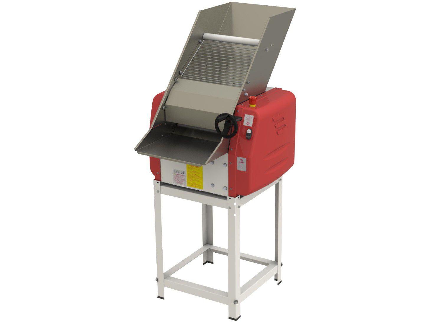 Cilindro de Massa Elétrico Laminador 40cm - Braesi com Pedestal