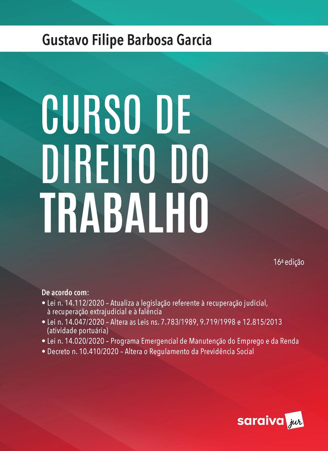 Livro - Curso de Direito do Trabalho