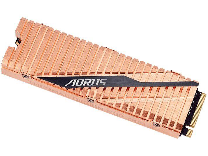 SSD Gigabyte Aorus 1TB NVMe 1.3 M.2 2280 - Leitura 5000MB/s e Gravação 4400MB/s Gen4