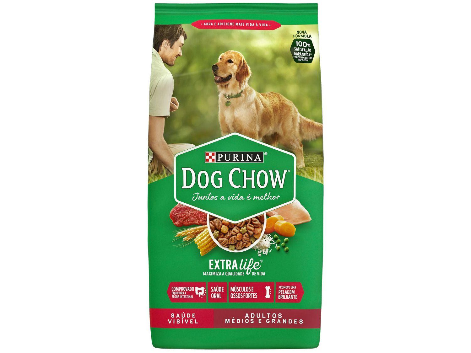 Ração Premium para Cachorro Dog Chow - ExtraLife Adulto 1kg