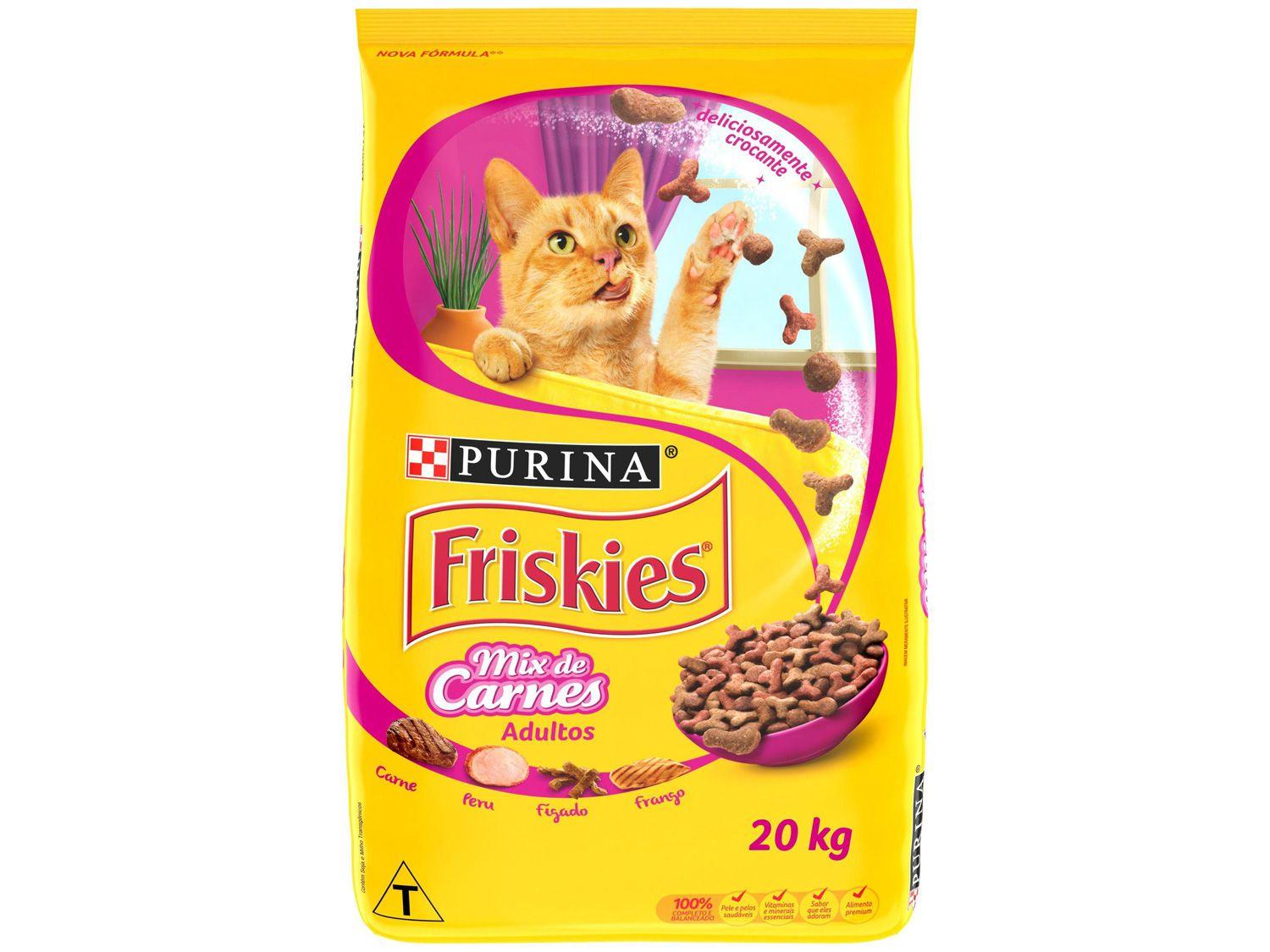 Ração Premium para Gato Friskies - Mix de Carnes Adulto 20kg