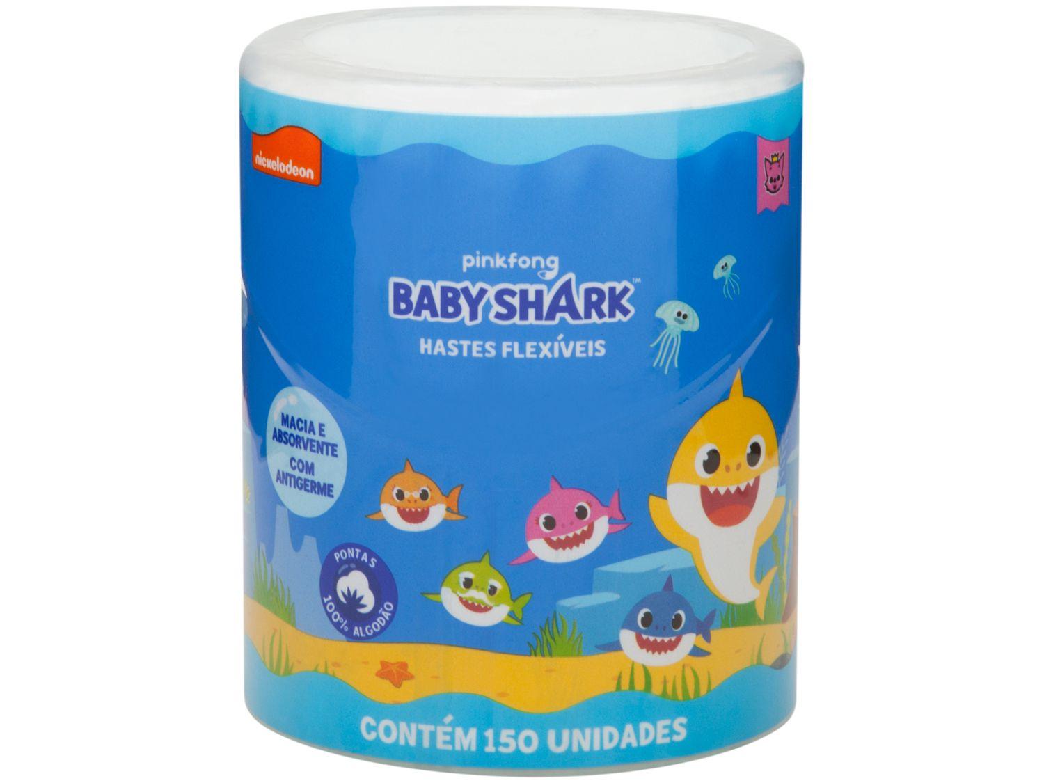 Hastes Flexíveis Baby Shark Cremer 150 Unidades