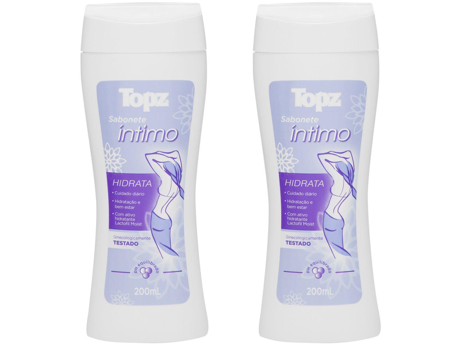 Sabonete Íntimo Topz Hidrata 200ml 2 Unidades