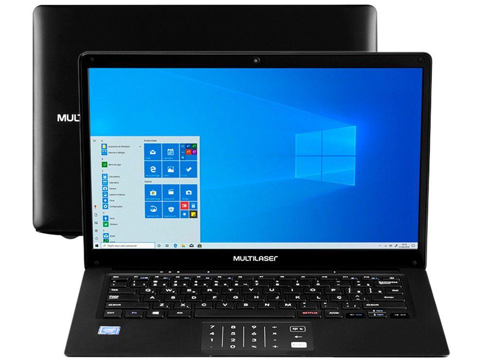 Notebook Multilaser Legacy Book PC260 Intel - Celeron 4GB 64GB eMMC 14" LCD Windows 10